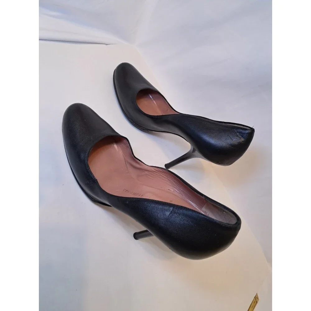 Les Tropeziennes Massimo Palazzo Size 39 EU/8.5 US Black Leather Pumps 4